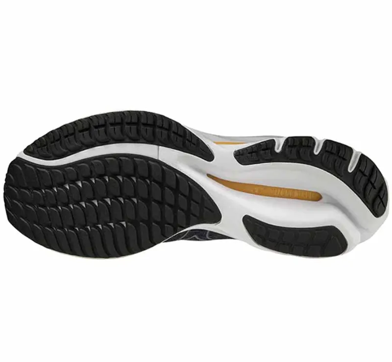 Mizuno Men's Wave Rider 26 2E WIDE - Grey/Yellow-4